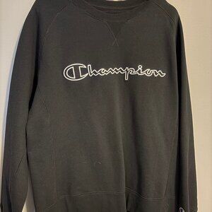 Champion Crewneck Sweatshirt in Black - XL